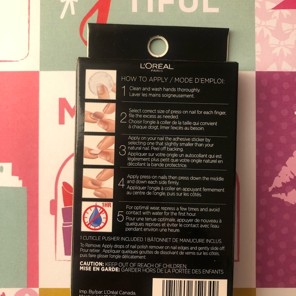 Heart of Glass L’ORÉAL Press-On Nails in dimensional Mauve colours - Picture 2 of 5